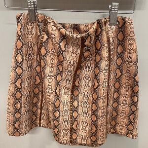 Molly Green Snake Print Skirt